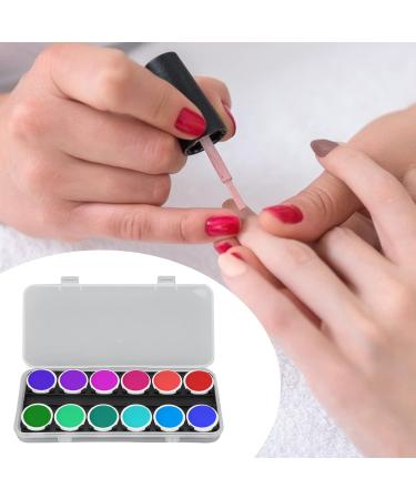 Nail Art Palette - Professional ABS 24 Grid Color Mixing Box Tray for Artists & Novices - White - Buy Online on GoSupps.com