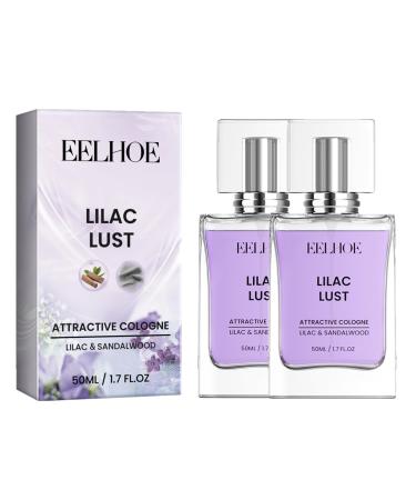 2024 New Cologne for Men Pheromone Cologne for Men Cologne Fragrances for Men with Pheromones Men's Pheromone Cologne to Attract Woman (50ML) (LILAC LUST-2 Pack)