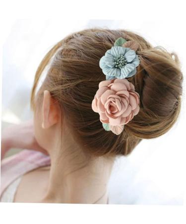 DOITOOL Flower Hairpin Flower Hair Clips for Women Teasing Combs for Women Barrettes for Women Bridal Hair Clip Women Hair Comb Tiara Women Headdress Miss Hair Dryer Lady - Buy Online on GoSupps.com