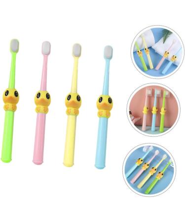 Beaupretty 4-Piece Cartoon Baby Toothbrush Set | Soft Bristles for Kids & Toddlers | Manual Travel Toothbrush for Sensitive Teeth - Buy Online on GoSupps.com