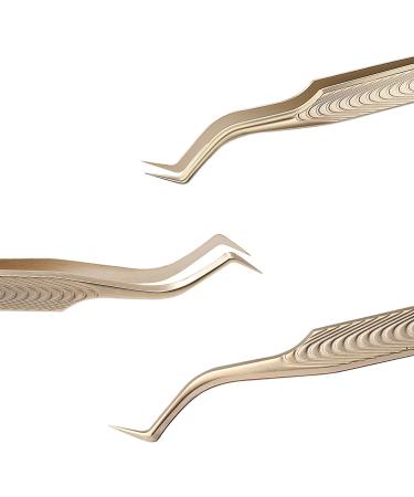 Ms. Queen Professional Lash Tweezers for Mega Volume Mink Extensions - S-Curved/M015-3 - Buy Online on GoSupps.com