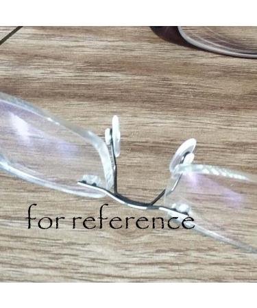 CASOTA Replacement Eyeglass Nose Pad Holder - Rimless Glasses Metal Frame Part - Pink Nose Bridge Replacement for Eyewear - Buy Online on GoSupps.com