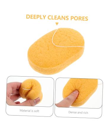 Exfoliating Face Wash Sponge | Natural Skincare Tool & Makeup Applicator - Volcanic Mud Clean PVA Sponge - Buy Online on GoSupps.com