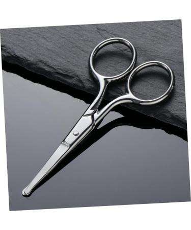 NOLITOY Stainless Steel Nose Hair Trimmer & Mustache Shears - Precision Round Tip Nose Hair Shears for Men & Women - Buy Online on GoSupps.com