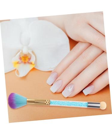 CIMAXIC 1pc Fingernail Brush Stuckers Nail Scrub Brush Nail Duster Brush Nail Scrubbing Brush Nail Collector Soft Nail Brush Toe Cleaning Brush Nail Dust Collector Portable Nail Polish 18*3cm Blue - Buy Online on GoSupps.com