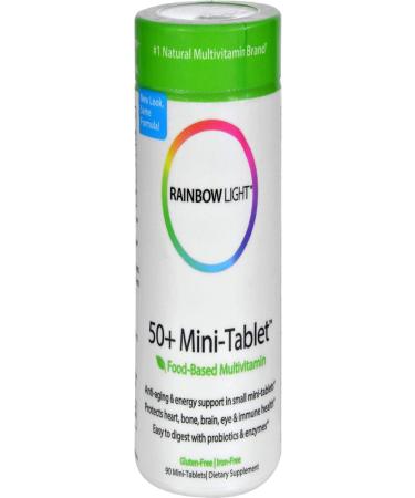 Rainbow Light 50+ Mini Multivitamin - 90 ct | Essential Senior Nutrition - Buy Online on GoSupps.com