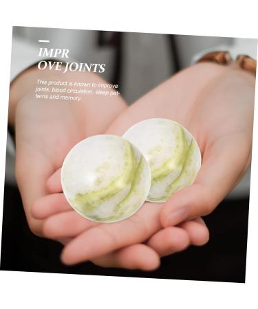 Tovinanna 2 Sets Gymnastics Balls - Jade Health Balls for Exercise Foot Massage & Stress Relief Gifts for Seniors - Buy Online on GoSupps.com