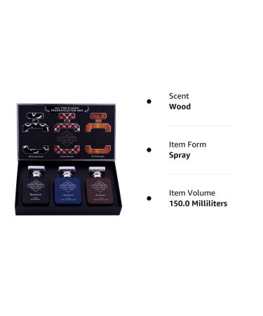 perfumes All Time Classic Fragrances For Men Gift Set Of 3 (Party Animal + Gentleman + Challanger) Upto 24 Hrs Lasting (Eau De Parfum) Best Gift For Valentine - Buy Online on GoSupps.com