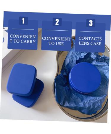 Partykindom Colored Contact Lens Case with Mirror | Travel-Friendly Kit for Lenses & Makeup | Durable Plastic Container - Buy Online on GoSupps.com