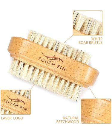 Premium Double-Sided Wooden Nail Brush | Hand Washing & Cleaning Brush for Nails - Buy Online on GoSupps.com