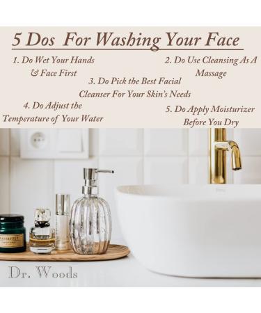 Dr. Woods Black Soap Liquid Facial Cleanser with Organic Shea Butter 8oz - Pack of 2 - Buy Online on GoSupps.com