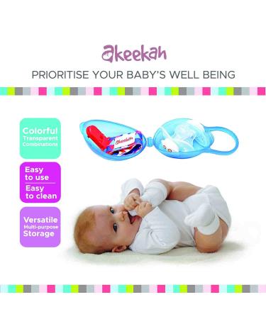 Akeekah Pacifier Cases - 3 Pack Unisex | BPA-Free Nippleshield Case with Colorful Designs | Baby Binky Holder & Pacifier Box | Includes Free Eco-Friendly Mesh Bag - Buy Online on GoSupps.com