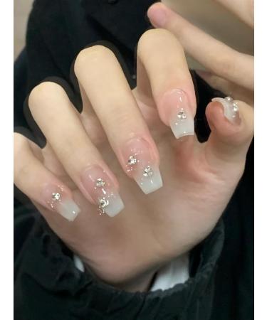Wearing armor with a gradient nude color and a sense of temperament. Removable and explosive sparkling rhinestones for nail art(XS) - Buy Online on GoSupps.com