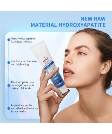 Hotluck Hap Repair Toothpaste - Fluoride Free with 9% Nano Hydroxyapatite Remineralizing Whitening for Sensitive Teeth - Oral Care Tooth Paste for Adults Mint 4oz (Pack of 3) 4 Ounce (Pack of 3) - Buy Online on GoSupps.com