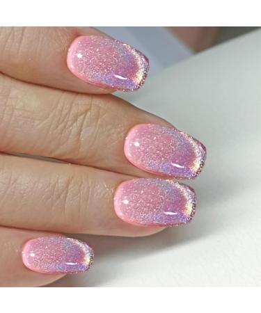 TQUXNGA Naked False Nails Detachable Press On Nail Cats Eye False Nails Full Cover Stick On Nail for Women and Girls - Buy Online on GoSupps.com