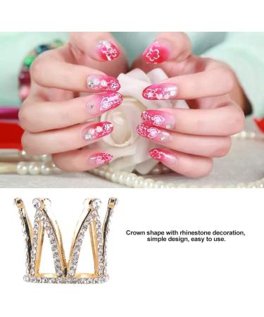 Nail Art Pen Holder Nail Art Pen Holder for Nail Brush Exquisite Gold Plated Pearl Crown Typed Pen Displayer Stand (Type1) - Buy Online on GoSupps.com