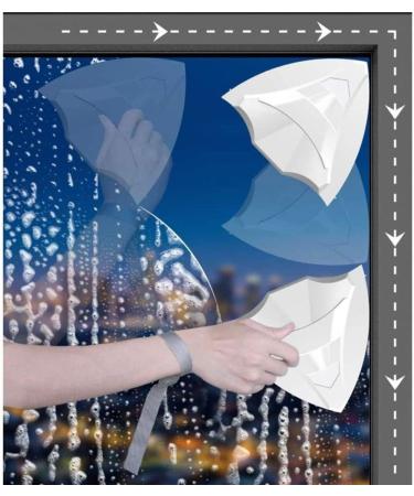 15-26mm Double Sided Magnetic Window Cleaner 2.6m Steel Wire Safety Rope/double Layer Cleaning Cotton Cleaner Glass Wiper Magnetic - Buy Online on GoSupps.com