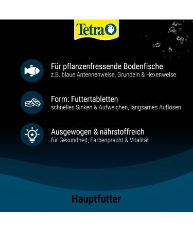 Tetra Pleco Tablets - Nutrient-Rich Fish Feed for Herbivorous Fish | 58 Tablets - Ideal for Catfish & More - Buy Online on GoSupps.com