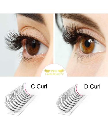 5D-C-0.07-14mm Short Stem Pre Made Fan Eyelash Extensions | Russian Volume Lashes 0.07 Premade Fans | 14mm Lash Extensions - Buy Online on GoSupps.com