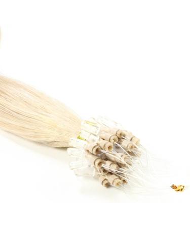 Hair2Heart Microring Extensions - Real Hair 50 Strands 1g 40cm Light Blonde Gold Ash (#20) - Premium Quality & Easy Application - Buy Online on GoSupps.com
