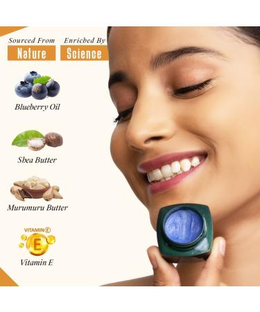 Vitamin E Lip Balm for Women & Men | Hydrating Blueberry & Shea Butter Formula | Reduce Lip Pigmentation | Paraben & Sulphate Free - 7g - Buy Online on GoSupps.com