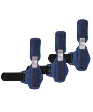 Hemoton 3pcs Toe Strap Retainer Holder Thumb Splints Finger Protector Sleeve Trigger Finger Support Toe Wraps for Hammer Toes Finger Fixing Support Big Toe Straighteners Crooked Toe Splint