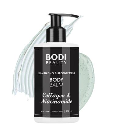 Bodi Beauty Body Balm 250ml - Whitening Body Balm with Collagen, Niacinamide, Glycerin, Urea and Allantoin - For Radiant and Smooth Skin - Body Lotion