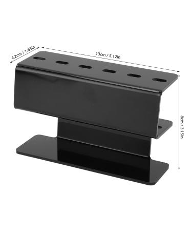 ZJchao Robust Plastic Tweezers - 6 Holes Integrated Structure Large Capacity Wide Application (Black) - Perfect for DIY & Crafting - Buy Online on GoSupps.com
