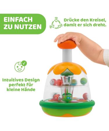 Chicco Magic Gyro Toy - Interactive Screeching Toy with Mirror for Babies & Toddlers (6-36 Months) - Perfect Gift for Learning Cause and Effect - Buy Online on GoSupps.com