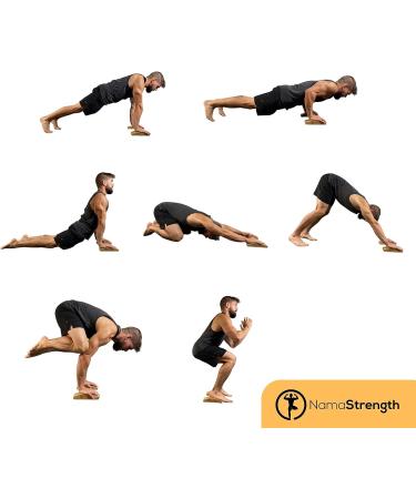 NamaStrength Cork Yoga Wedge Set - Non-Slip Wrist Support Blocks (Set of 2) - Buy Online on GoSupps.com