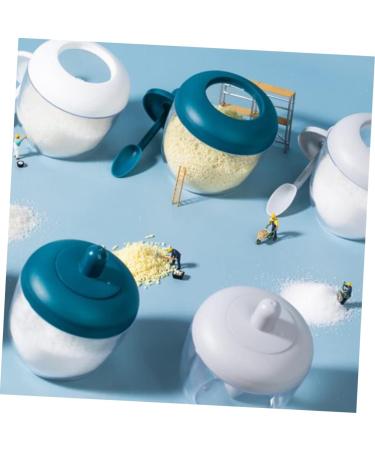 Zerodeko 2pcs Spice Jar with Spoon Glass Container Kitchen Gadgets Pepper Bowl Glass Empty Condiment Jar Terrarium Kitchen Seasoning Organizer Salt Container Sugar Bowl Monosodium Glutamate - Buy Online on GoSupps.com