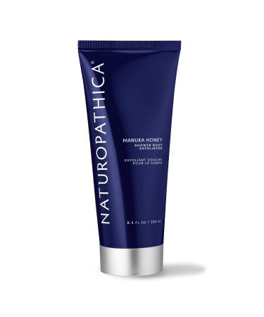 Naturopathica Manuka Honey Shower Body Exfoliator Protect Skin Barrier & Collagen for Firmer Skin Hydrating Exfoliating Body Scrub for Men and Women 8.4 fl oz