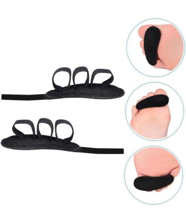 2pcs Toe Spacers for Women and Men - Straightener & Spreader with Eva Elastic Band for Night Support - Black - Buy Online on GoSupps.com