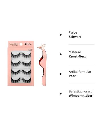 3D Reusable False Eyelashes - Long Thick Handmade Dramatic Lashes (4 Pairs) with Eyelash Clip | Perfect for Makeup Extension - Buy Online on GoSupps.com