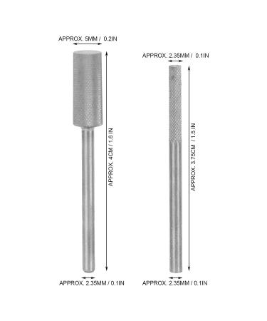 2pcs Tungsten Steel Nail Drill Bits - Cuticle Remover Diamond Bits for Manicure Pedicure - Buy Online on GoSupps.com