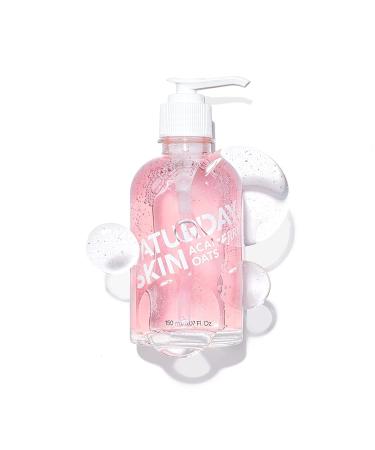 Saturday Skin Hydrating Gentle Facial Gel Cleanser | Antioxidant Makeup Remover for Sensitive Skin | Korean CICA Acai Berry & Oats  - Buy Online on GoSupps.com