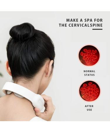 ZXCV Intelligent Electric Neck & Shoulder Massager - Low Frequency Magnetic Therapy | Pulse Vortex White - Shop Now! - Buy Online on GoSupps.com