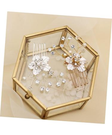 Housoutil 1pc Hair Comb Hair Comb Headdress Jewelry Hair Combs Rhinestone Hair Combs Headhones Flower Hair Accessories Powder Spray Bottle Diamond Headgear Bride Alloy - Buy Online on GoSupps.com