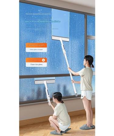 Double-Sided Spray Window Cleaner New Double-Sided Spray Expansion Window Cleaner Glass Wiper Spray Cleaner Dual Side Mist Detachable Assembly Glass Cleaning Mop (3 wipes One Size) 3 Wipes One Size - Buy Online on GoSupps.com
