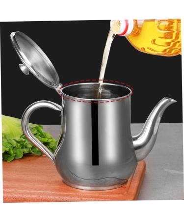 Zerodeko 4pcs Stainless Steel Oil Pot Spice Bottles Pot Bacon Grease Container Olive Oil Container Syrup Jar Keeper Oils Filter Pot Stainless Steel Container Seasoning Pot Oil Bottle Olives 20x15cmx4pcs Silverx4pcs - Buy Online on GoSupps.com