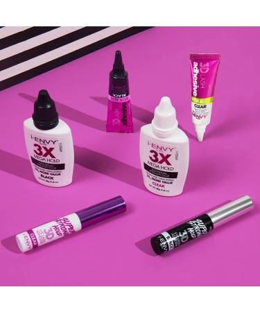 i-ENVY by Kiss Mega Hold Eyelash Glue 3 Pack - Transparent - Long-Lasting & Waterproof - International Shipping Available - Buy Online on GoSupps.com