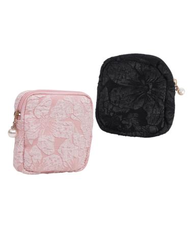 Hapinary 2 pieces women bandage bags women tapes bag menstrual tapes container ladies binding container travel period bag large capacity period bag
