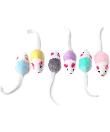 Chiwava 36-Piece Interactive Cat Toy Set - Colorful 11.5 cm Mice Rattles for Kittens | Perfect for Playtime & Engagement - Buy Online on GoSupps.com