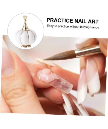 minkissy Nail Art Practice Holder Acrylic Nail Diy Nail Art Display Stand Nail Tips Stand Holders Fake Nail Display Magnetic Nail Kickstand Nail Stand Holder White Lip Gloss Earth Tones 5.4x3.5cm White - Buy Online on GoSupps.com