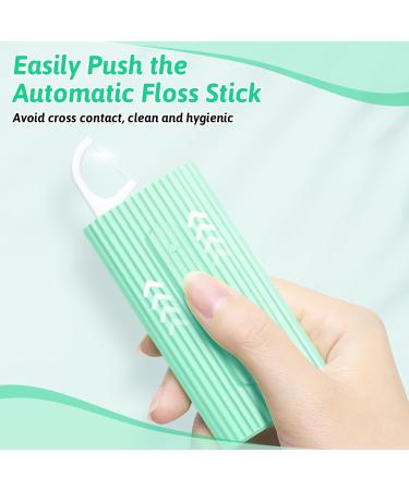 Portable Dental Box Set - 2 Refillable Holder Boxes with 10 Dental Floss Picks | Travel & Home Hygiene Solution - Buy Online on GoSupps.com