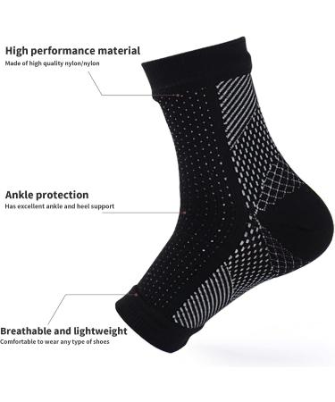 3 Pairs Neuropathy Socks for Pain Relief | Compression Socks for Tendonitis & Plantar Fasciitis - Unisex L-XL (White - Buy Online on GoSupps.com