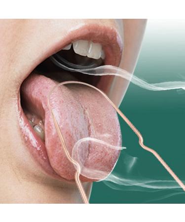 Buy Moum Routes Tongue Cleaner & Copper Scraper - Reduce Bad Breath | Oral Hygiene Tool with Storage Bag | International Shipping - Buy Online on GoSupps.com