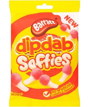 Barratt Dip Dab Softies Sweets 160g PMP Bags (Pack of 14)
