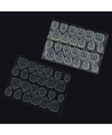 Sticky Nail Tabs 50 Sheets Thin Nail Glue Stickers | Transparent Acrylic Jelly Double Sided Adhesive Tabs for Press on Nails Waterproof - Buy Online on GoSupps.com
