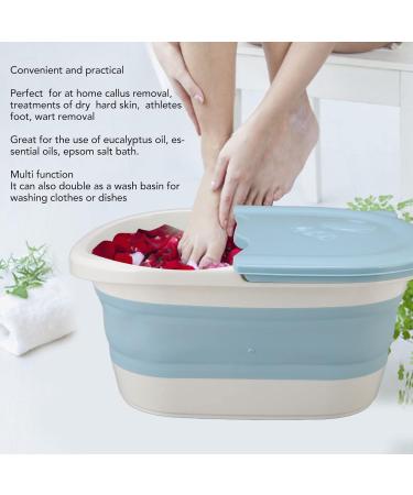 Omabeta Baignoire de Trempage du Pied Bain Pliable Baignoire Pieds Pieds Pieds de Spa Bassin de Trempage pour Le Soulagement de la Pression limination des Huiles Essentielles (Bleu) - Buy Online on GoSupps.com